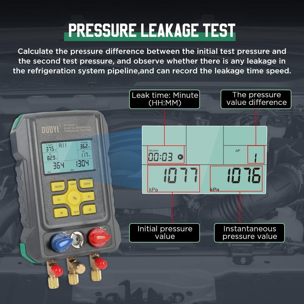 Digital Manifold Gauges HVAC for 92 Refrigerant Digital Gauges HVAC pressure&...