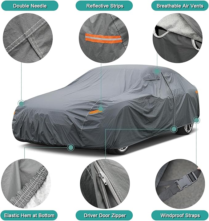 Premium Car Cover Custom Fit GMC Yukon, not fit Yukon XL, 16 Layers Heavy Duty