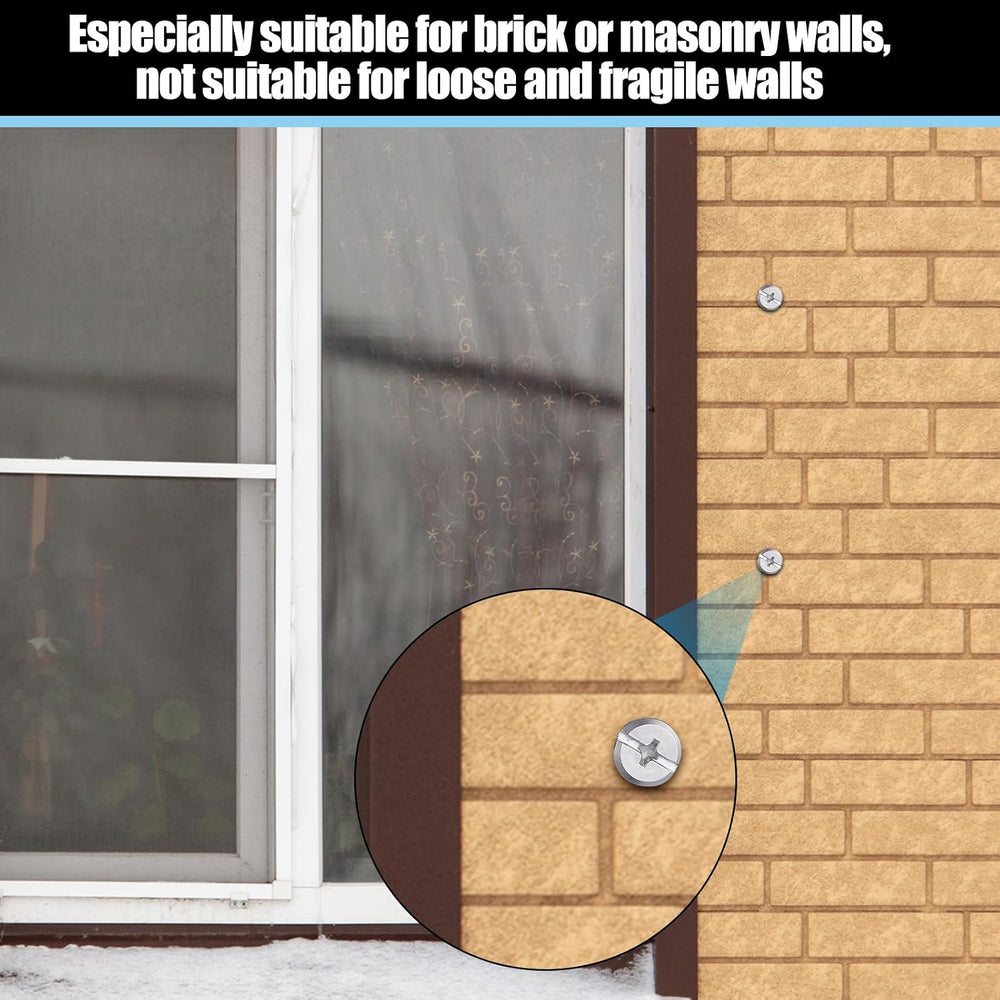 MorningRo 98 Piece Kit - Hurricane Shutter Hardware Hurricane Sidewalk Bolt K...