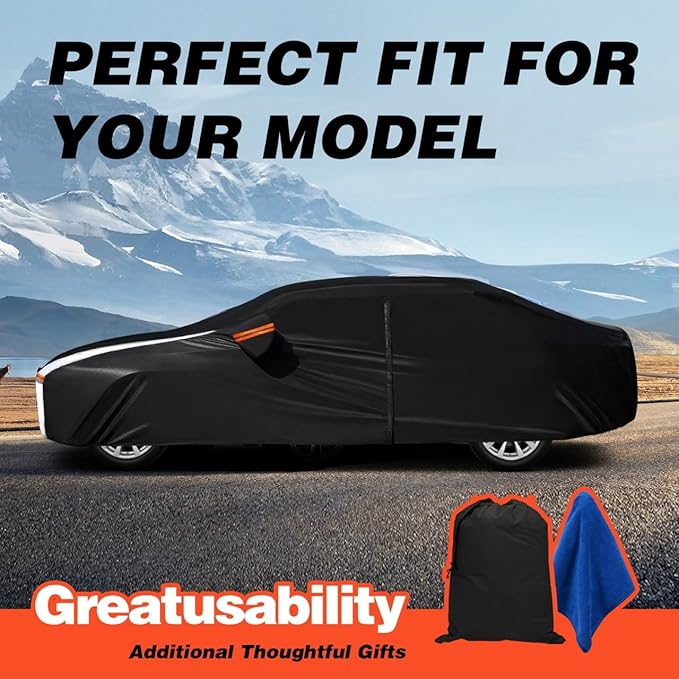 Honda Civic Car Cover 100% Waterproof All Weather, Gift