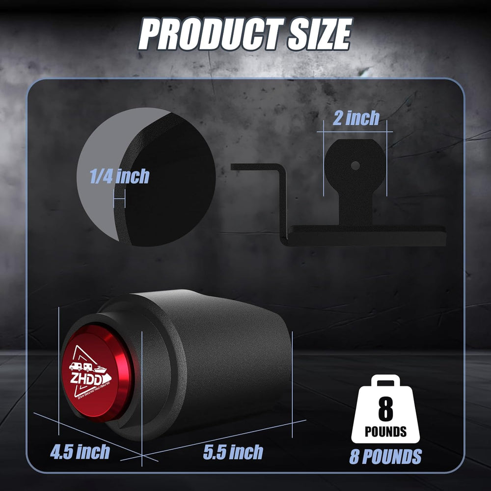 Trailer Hitch Lock for 2 Inch Coupler with Safety Chain Lock, Heavy Duty Anti...