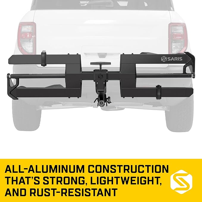Saris SuperClamp G4 2-Bike Hitch Rack – Lightweight Platform Bike Carrier