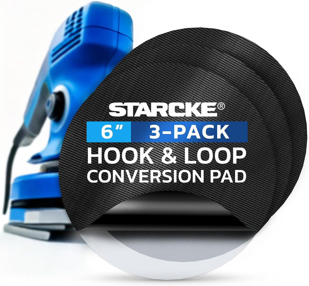 6 Inch PSA to Hook & Loop Conversion Pads 3-Pack No Hole
