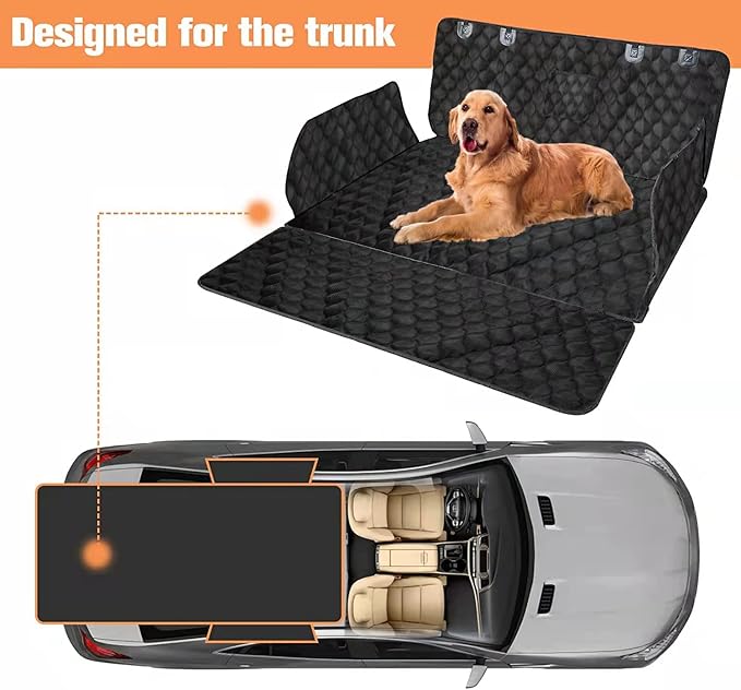 PETICON SUV Cargo Liner for Dogs, Waterproof Pet Cargo Cover Dog Seat Mat for