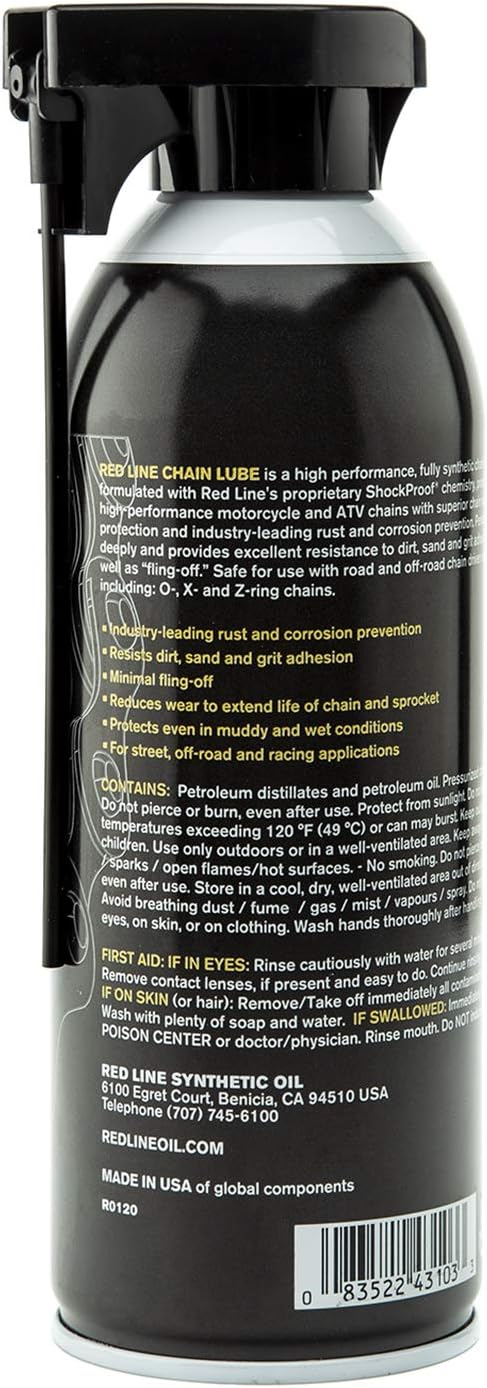 Red Line 43103 Chain Lube with Shockproof - 13 Ounce
