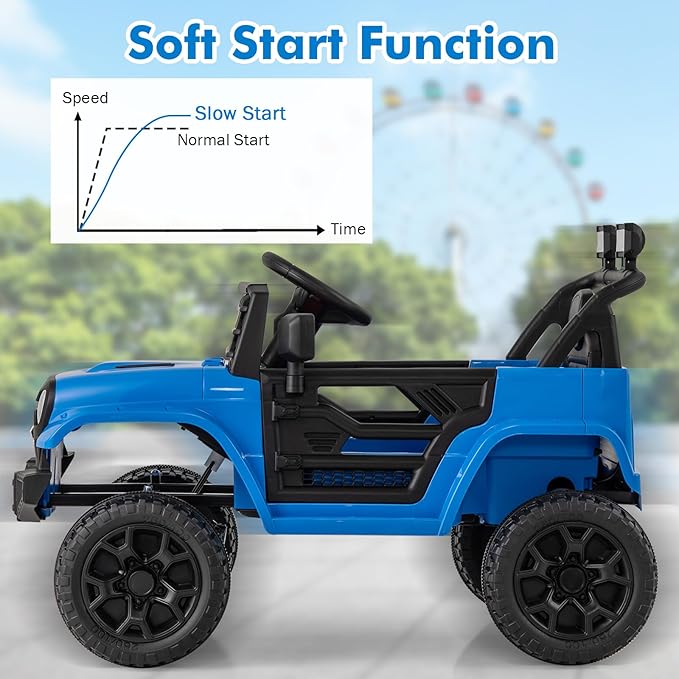 Costzon Kids Ride On Truck, 12V Battery Powered Electric Vehicles w/Remote