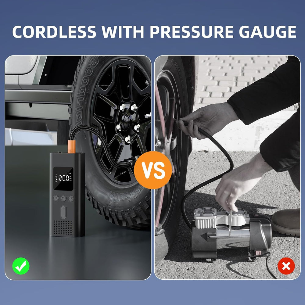 Tire Inflator Portable Air Compressor with Auto Shut-Off,Pack of 2