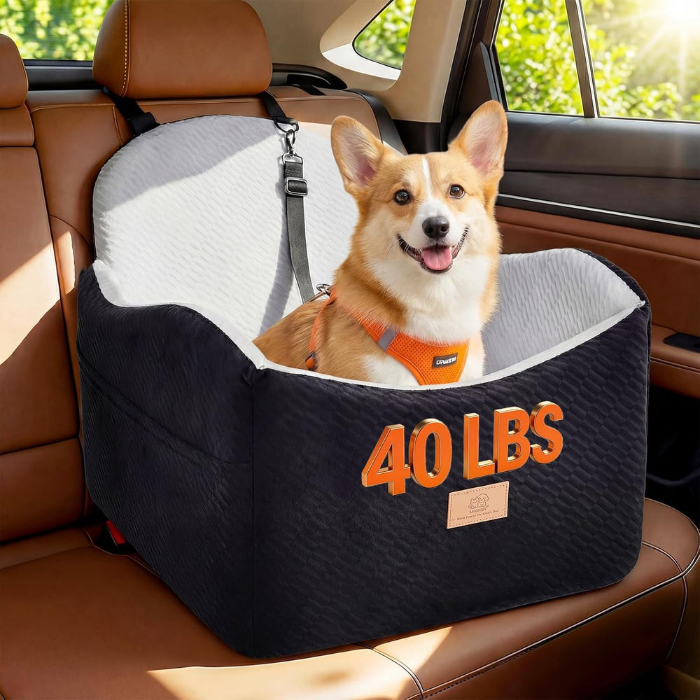 Dog Car Seat for Medium/Small Dogs, Dog Booster Car Seat, Pet Booster Seats U...