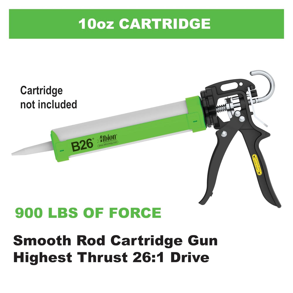 Albion Engineering Company B26 B-Line Manual Cartridge Caulking Gun, 1/10 Gal...
