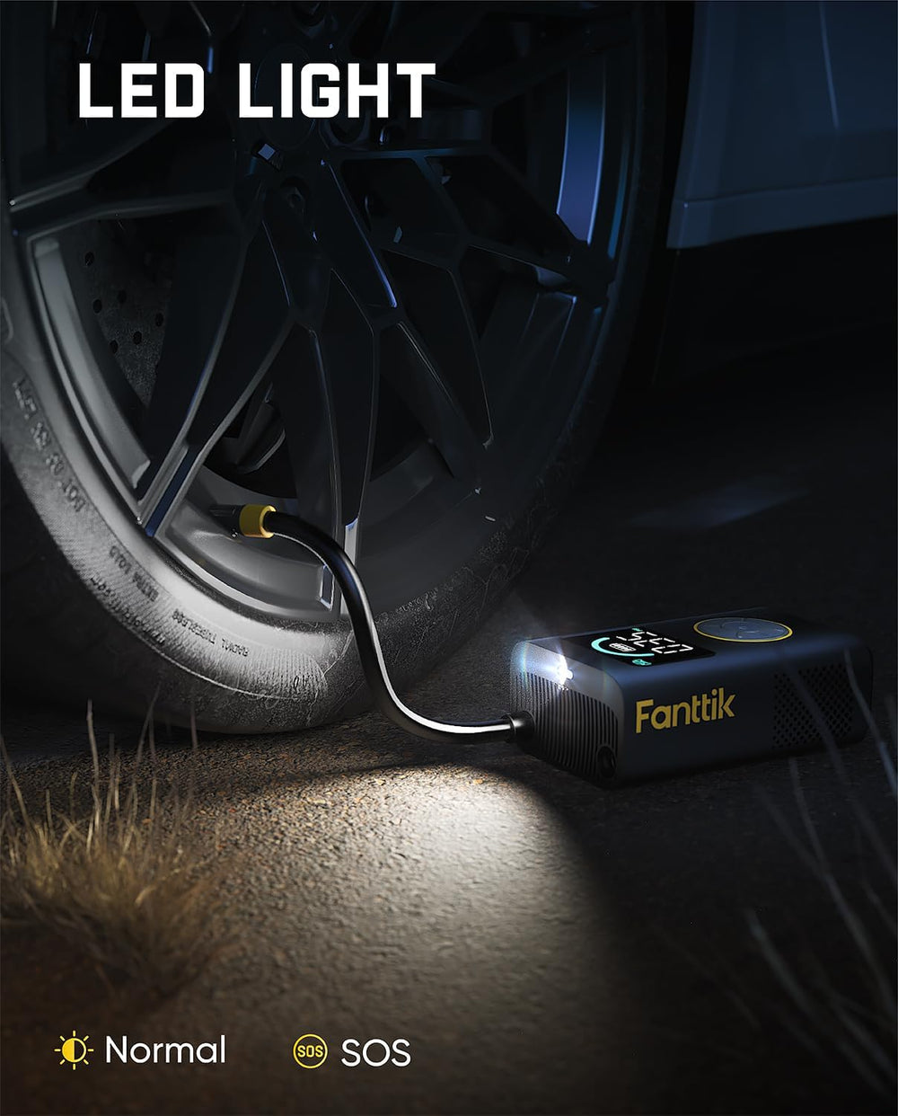 Fanttik X10 Pro 35s Fast Tire Inflator, 150PSI Cordless Air Pump, Auto-Off