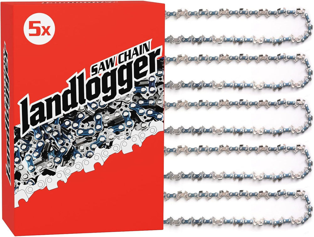 5 Pack 24 Inch Chainsaw Chain 3/8" Pitch .050" Gauge 84 Drive Links...