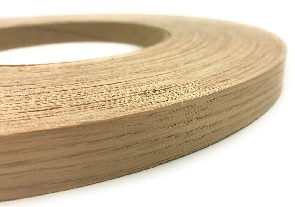 Edge Supply White Oak 3/4 in x 50 ft Roll – Pre-Glued Iron On Wood Veneer Tap...