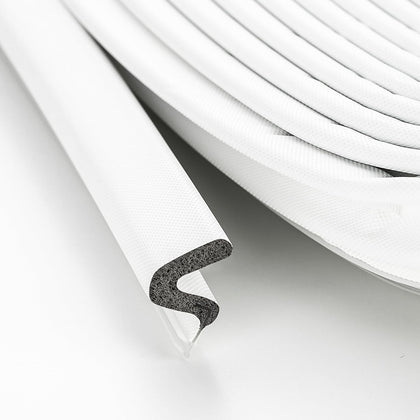 Ravinte Weather Stripping Door Seal, Q-Shaped Kerf Foam Strip, 50 FT, White