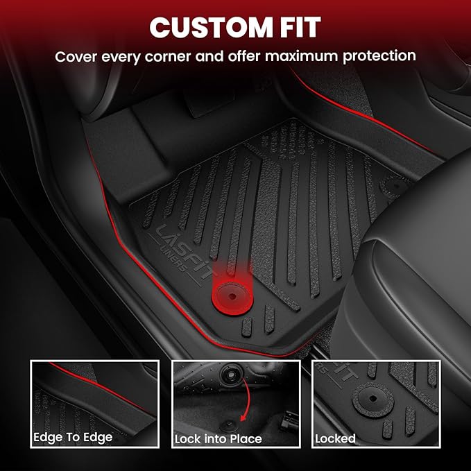 LASFIT Floor Mats & Trunk Mat for 11th Gen Honda Civic 2026 2025 2024 202...