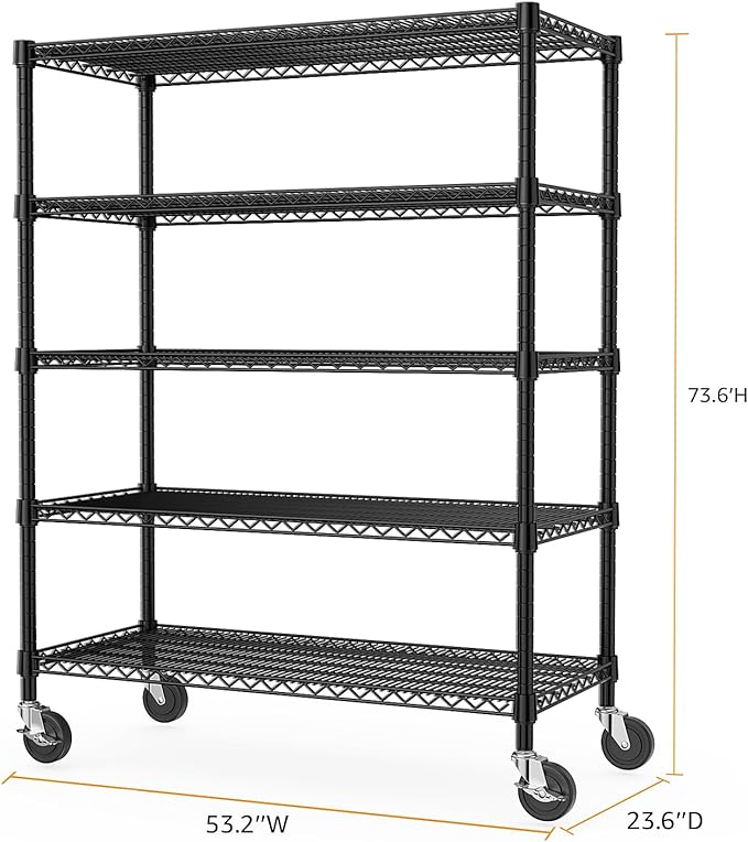 Garage Shelving 5 Tier Industrial Metal Shelving Units