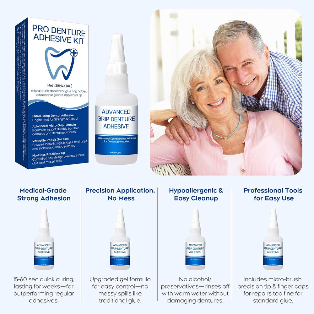 Dental Lab Instant Bonding Glue for Dentures & Lab Tools – Fast-Setting i...