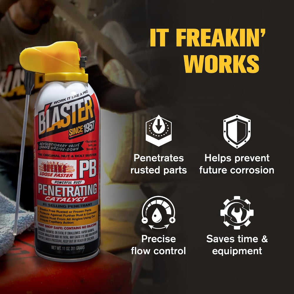 PB Blaster Penetrating Oil Spray, 11 oz Aerosol Cans (6-Pack) – Rust Remover ...