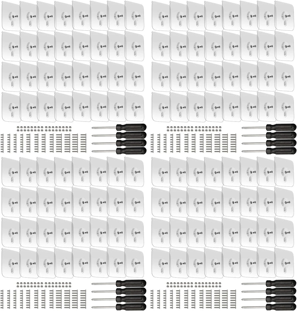 Linwnil Adhesive Screws Wall Mount Hanging Nails No-Trace No Drilling Stick-o...