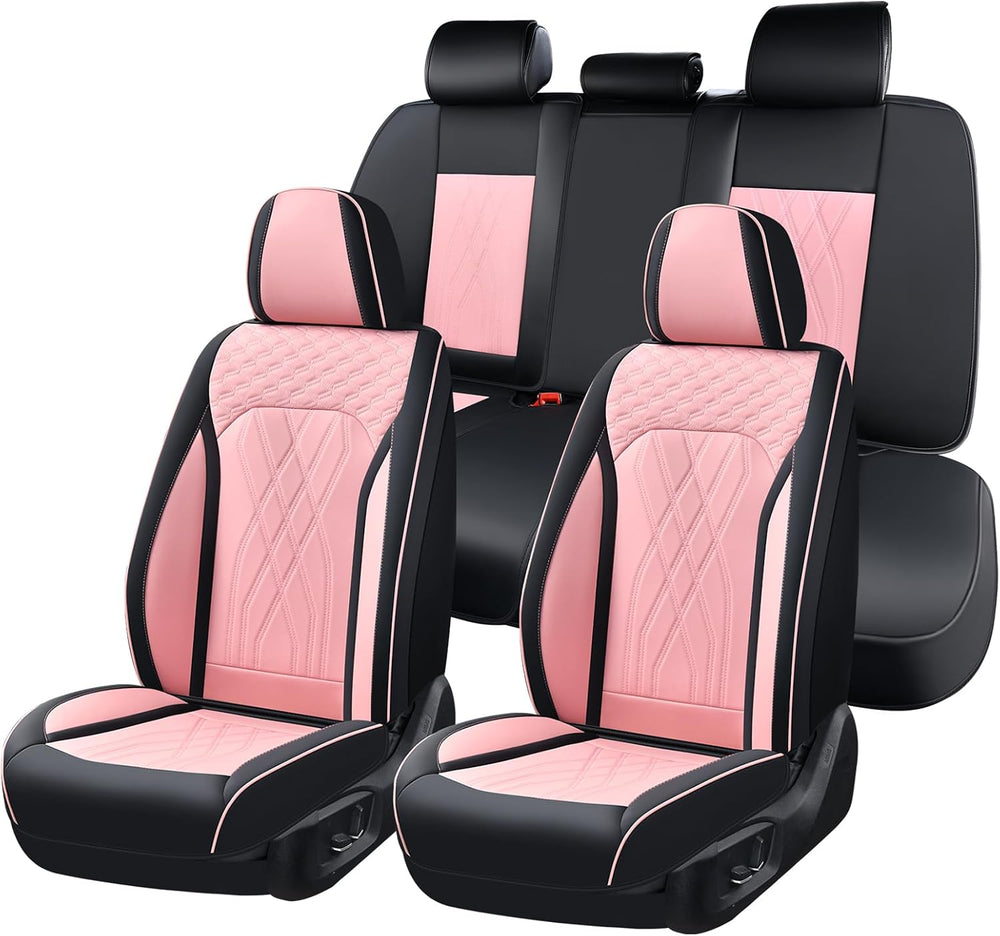 FLORICH Automotive Seat Covers Leather Pink Seat Covers for Cars Front Seats ...