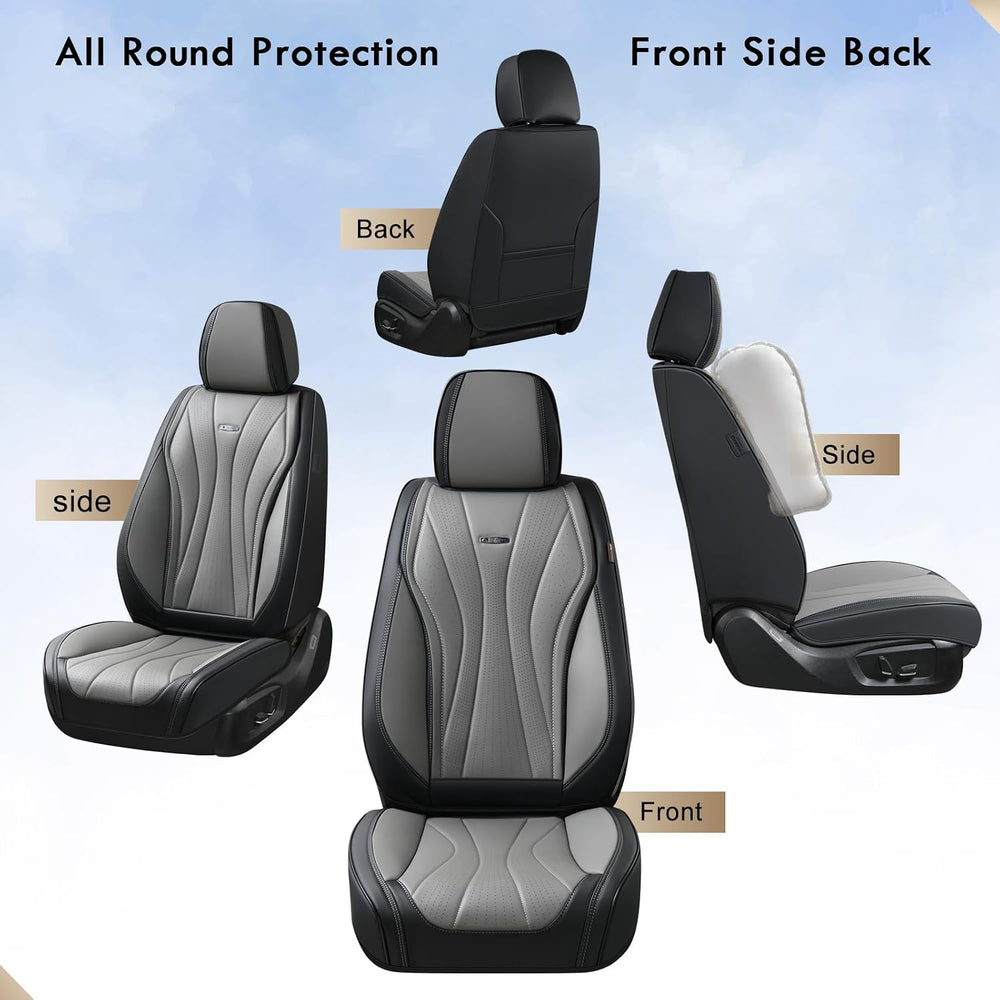 Coverado Car Seat Covers, 5 Seat Front and Back Seat Covers, Waterproof Seat ...