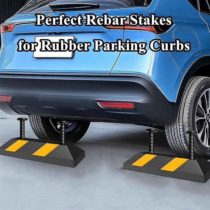16 Inch Rebar Stakes 10 Pack Heavy Duty Ground Anchors 1/2 Inch Diameter