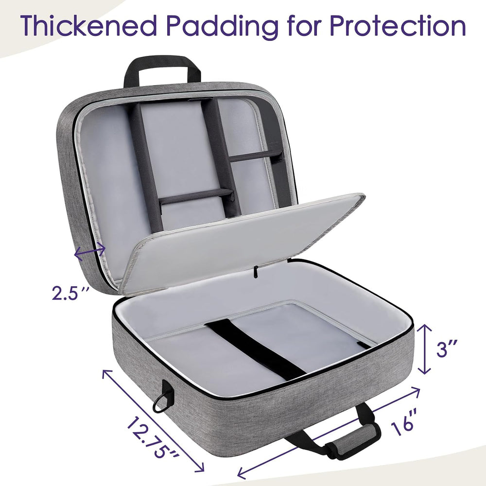 SNIGJAT Audio Mixer Case Fits RODECasterPro II with Adjustable Storage Grey