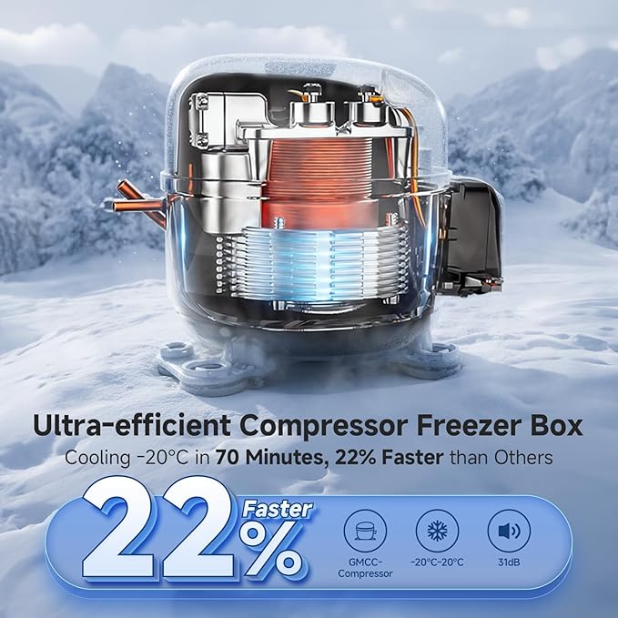BODEGACOOLER 12v Car Refrigerator, 63QT IPX4 Waterproof Electric Cooler