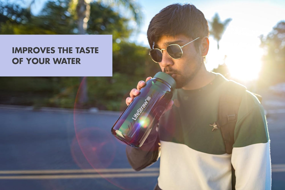 LifeStraw Go Series – BPA-Free Water Filter Bottle for Travel and Everyday Us...