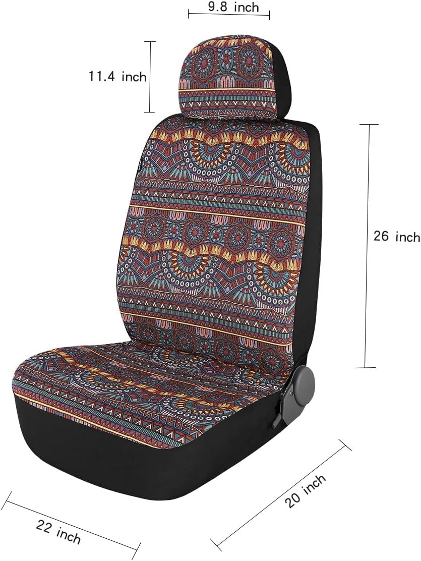 P&J AUTO P&J Baja Blanket Car Seat Covers Magic Boho Designs Universa...