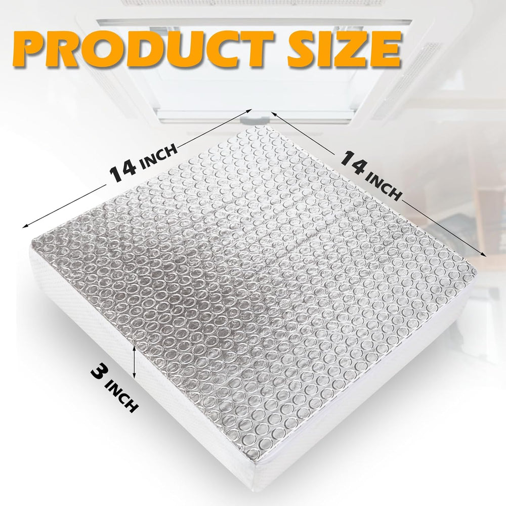 RV Vent Insulator Energy Saving RV Skylight Cover 14"x14", 2 Pack