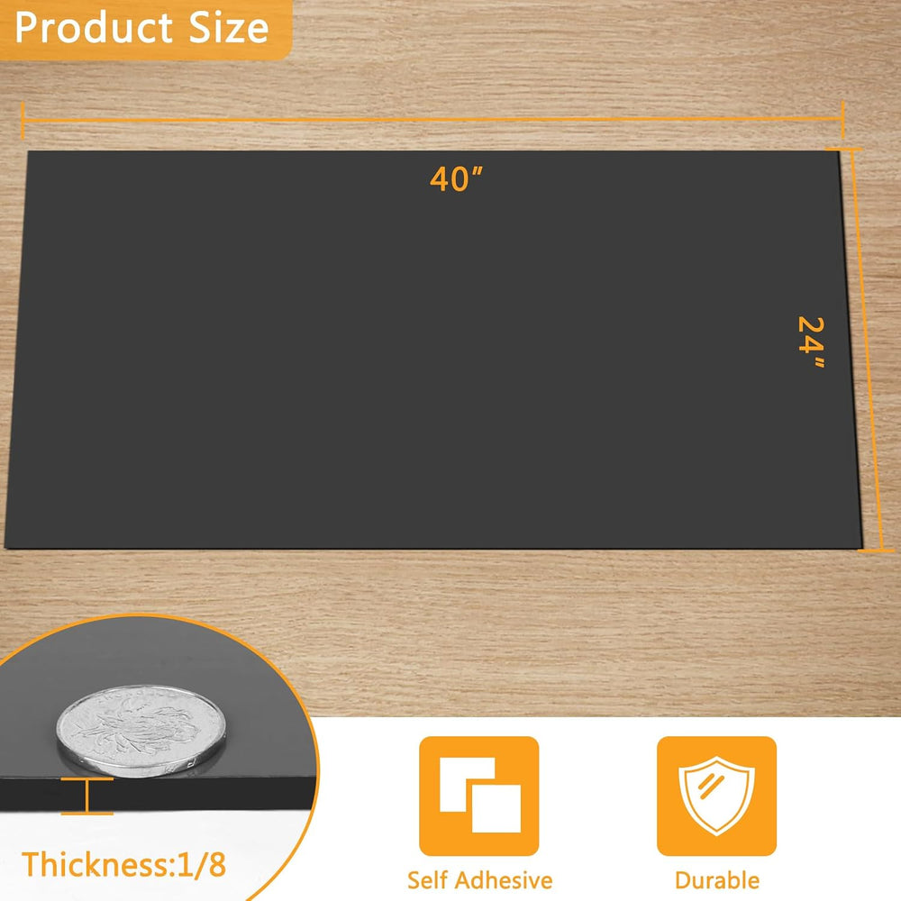 HooTown Solid Rubber Sheets Strips, No Adhesive Neoprene Rubber Rolls Seal