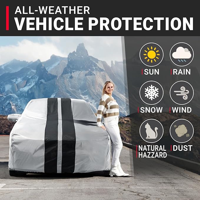 iCarCover Custom Car Cover for Chevy Caprice Sedan Waterproof All Weather Rain