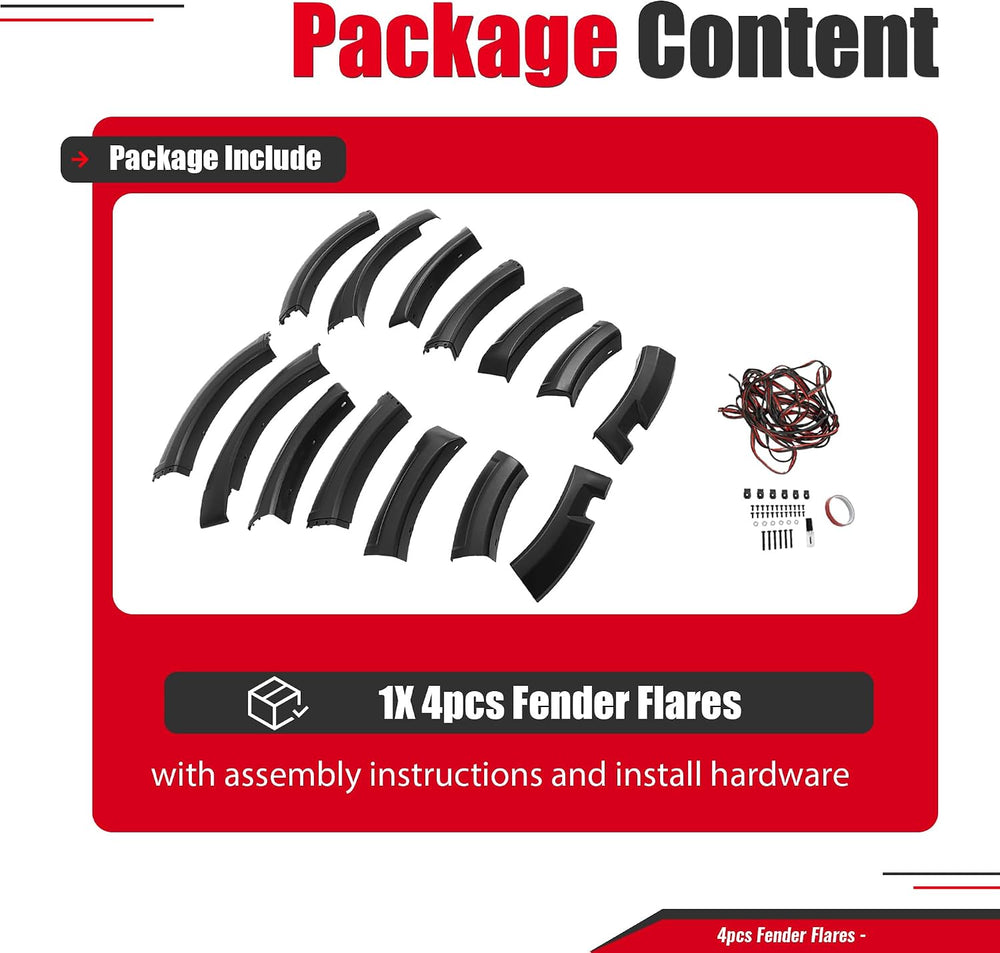 Fender Flares Compatible with 2009-2014 Ford F-150 | Styleside Bed 67.0"...
