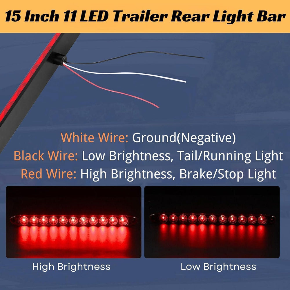 Trailer Lights, 6inch LED Submersible Trailer Lights Kit