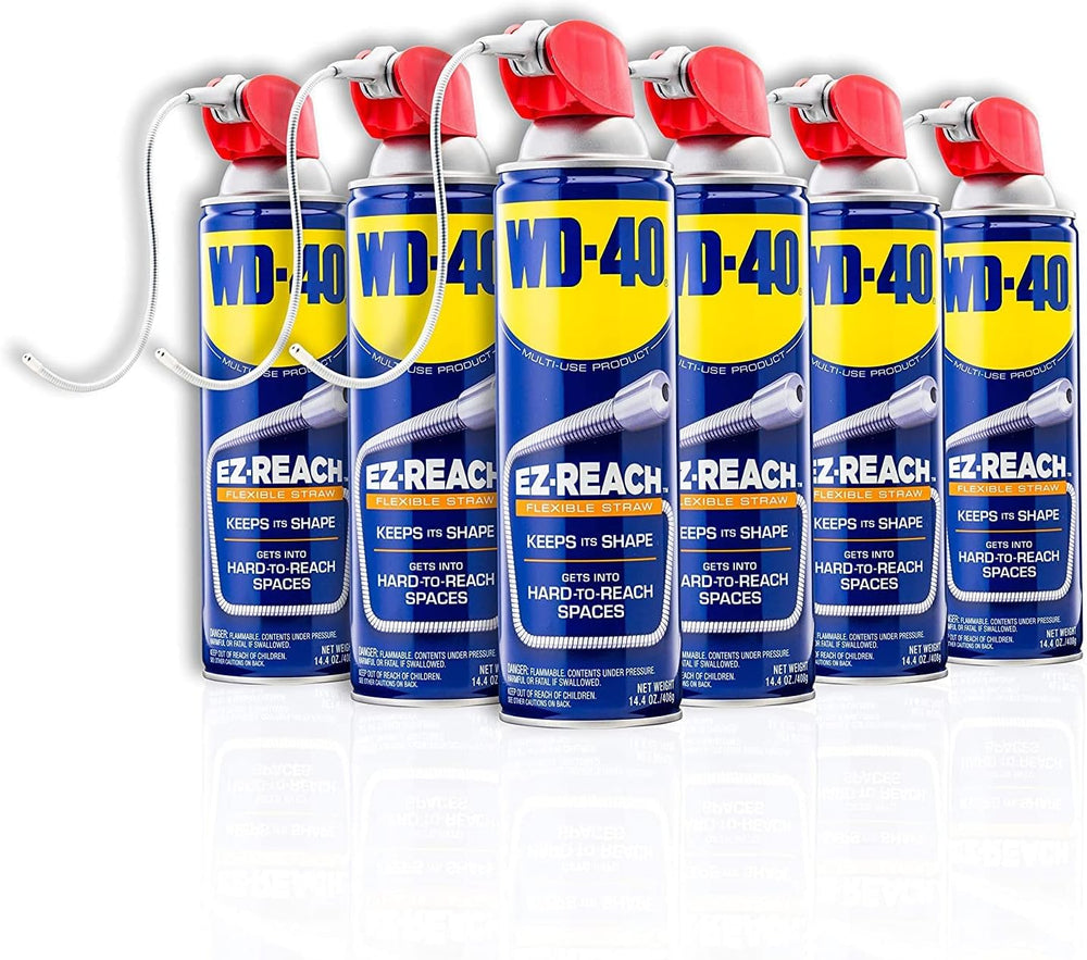 WD-40 Original Formula, Multi-Use Product, EZ-REACH Flexible Straw, 14.4 OZ [...