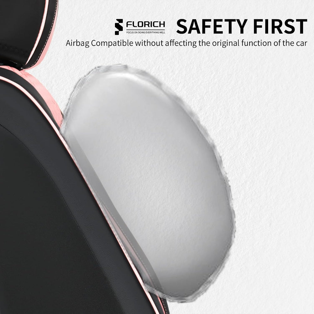 FLORICH Automotive Seat Covers Leather Pink Seat Covers for Cars Front Seats ...