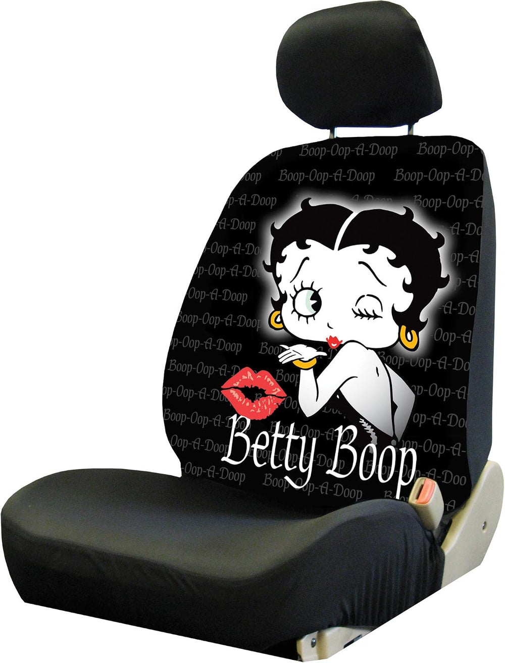 Plasticolor 008658R01 'Betty Boop' Timeless Seat Cover, Black