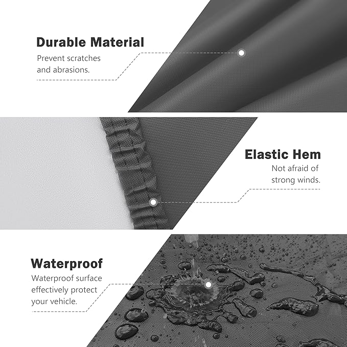 MORNYRAY Compatible with Toyota Tacoma, Car Cover Outdoor Waterproof Sun Rain