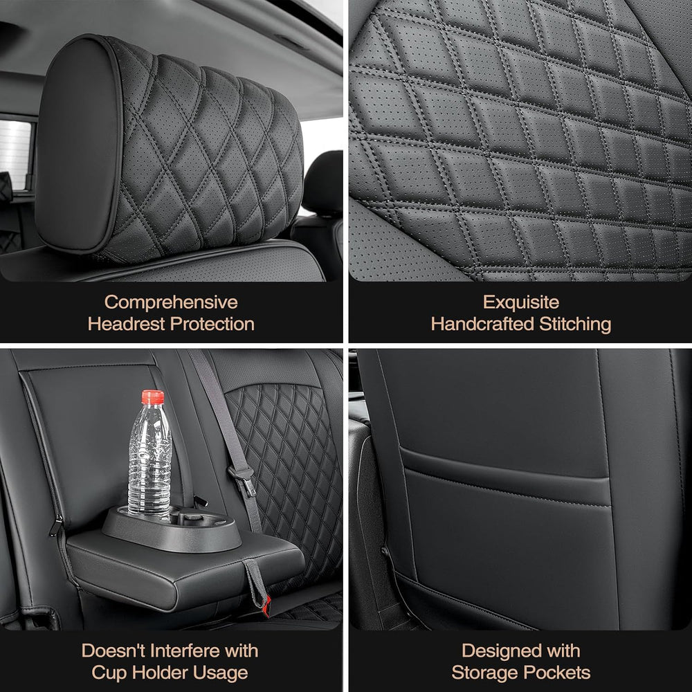 Seat Covers for Chevy Silverado & for GMC Sierra 2014-2018 (Only Crew Cab)