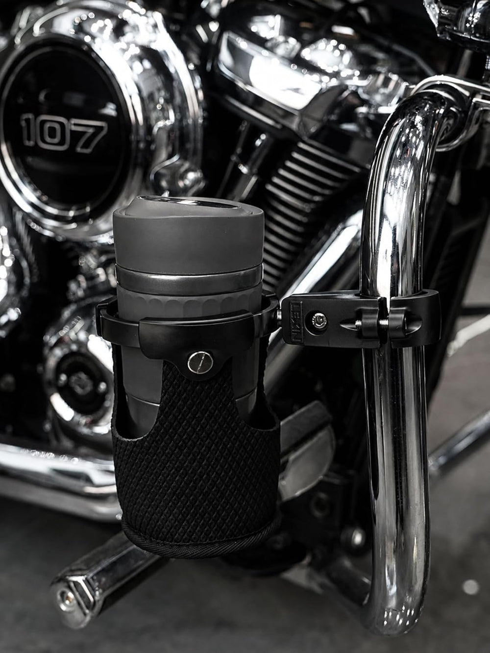 LEXIN C3 Motorcycle Cup Holder, Mount for 7/8"-1 1/4" Handlebars, B...
