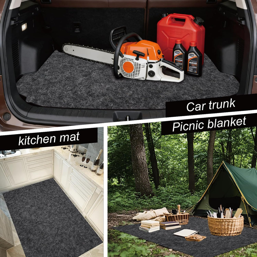 19.7' ×8.2' Garage Floor Mat for Under Car, Heavy-Duty Oil Spill Mat,...