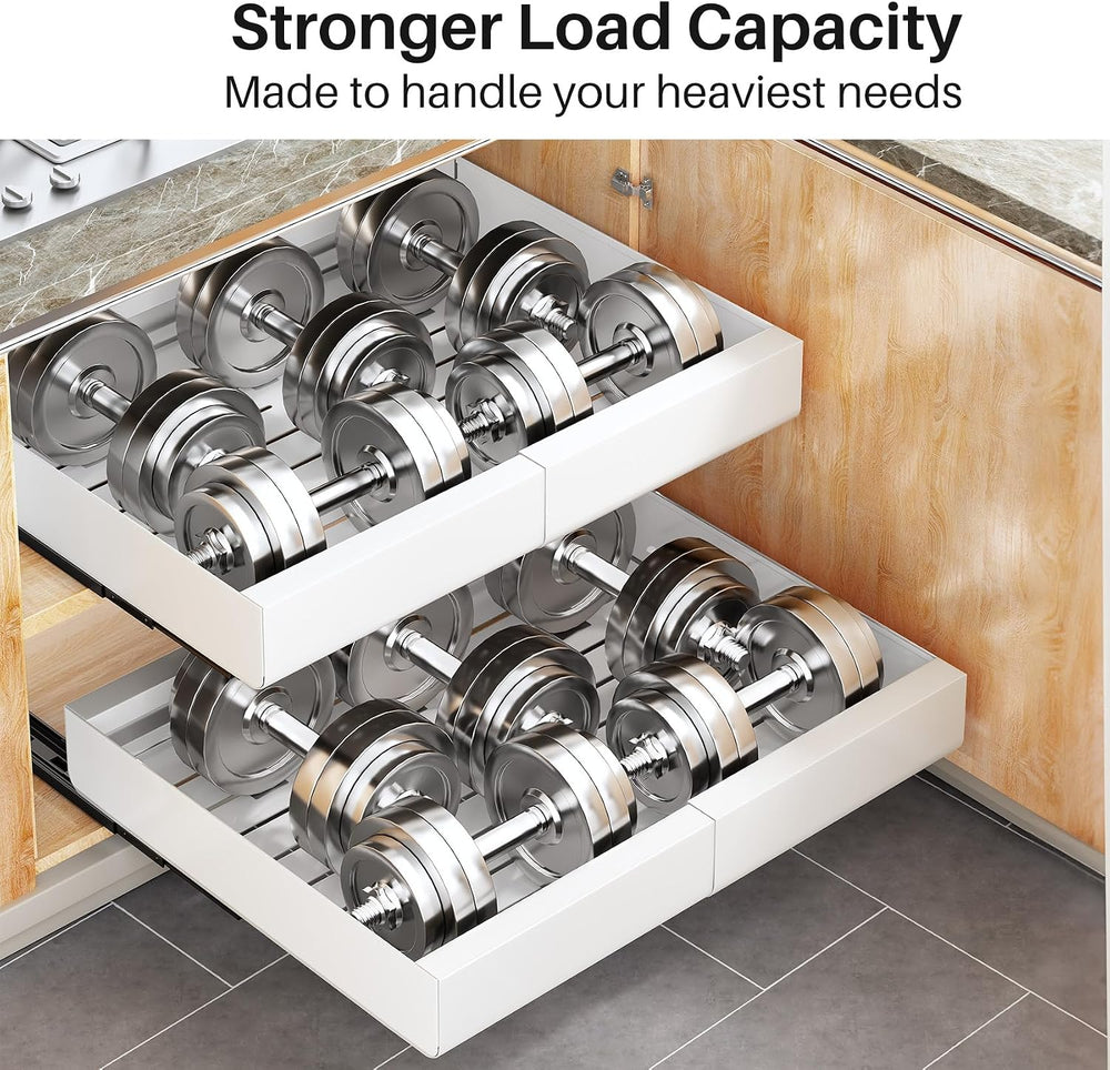 Kitstorack Pull out Cabinet Organizer, Expandable(12"-20") Heavy Du...