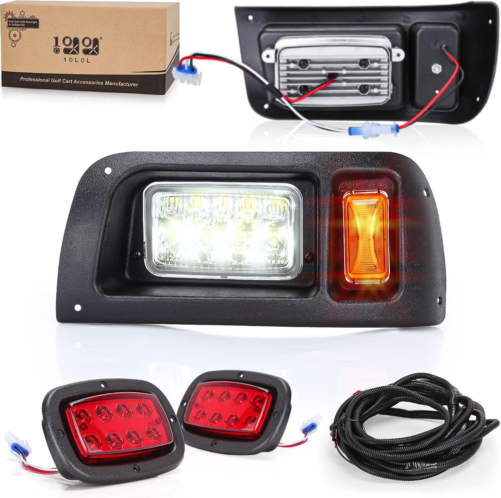 10L0L Golf Cart Light Kit for Club Car DS 1993-UP Gas & Electric, 12V
