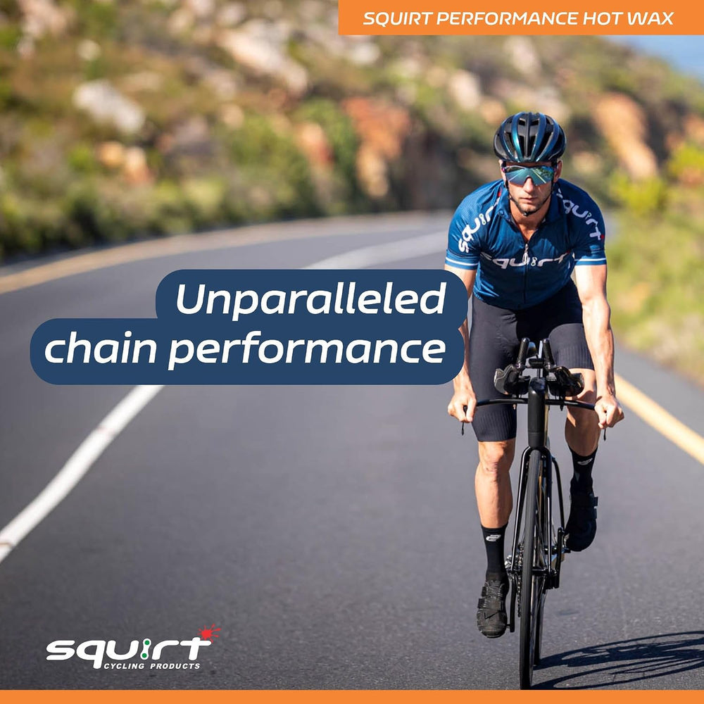 Squirt Performance Hot Melt Bike Chain Wax Granules for Clean, Quiet & Du...