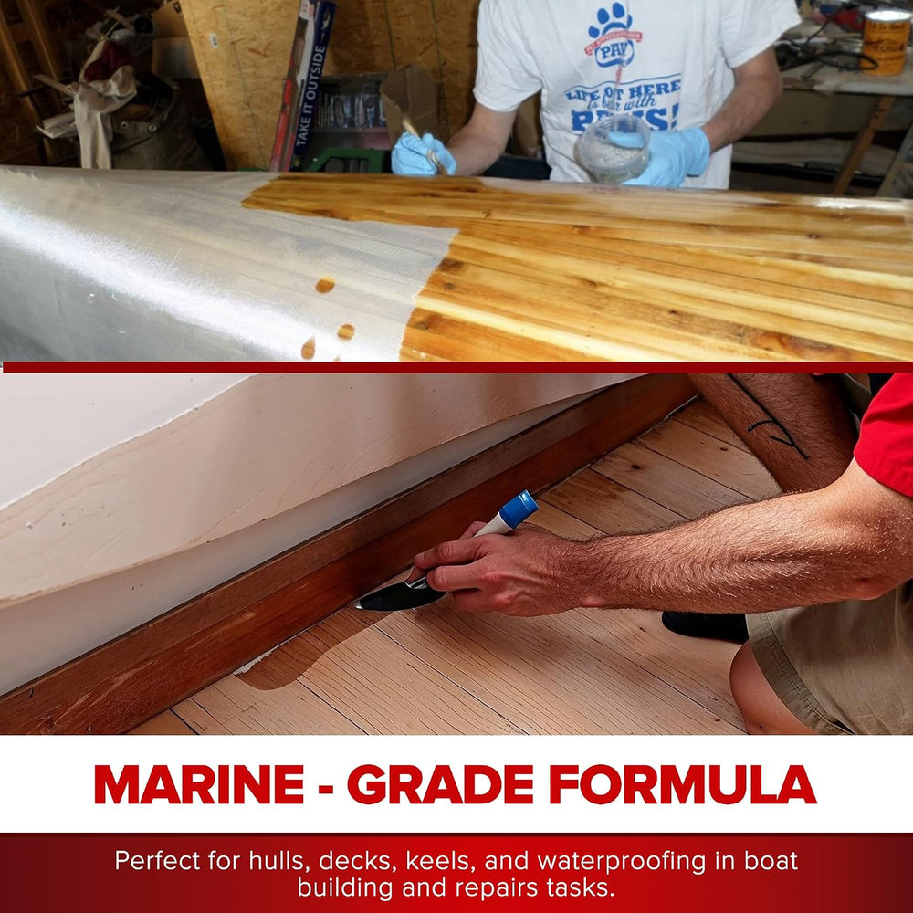 MAS Epoxies 2:1 Non-Blushing Marine Epoxy Resin Kit (1.5 Quart, Medium)