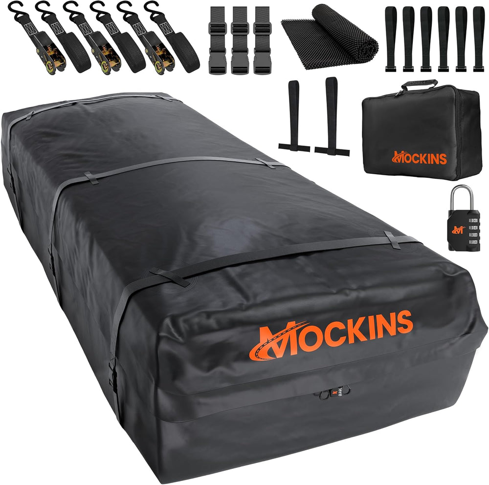 Mockins XXL 50 CuFt Heavy Duty Car Rooftop Cargo Carrier Bag 85"x50&quot...