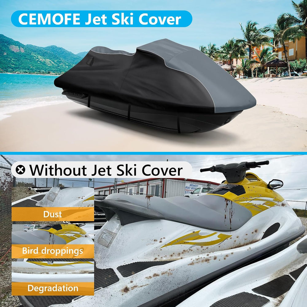 Waterproof Jet Ski Cover for Yamaha VX Cruiser/VX Cruiser HO 2021-2024, 600D ...