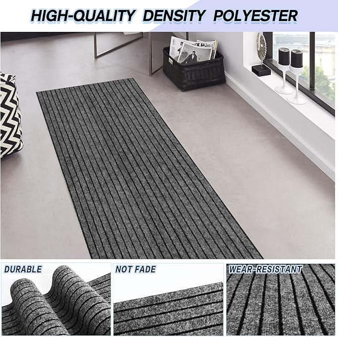 Custom Size Backed Non-Slip Area Rugs Runner, Easy Clean, Waterproof Runner Rugs