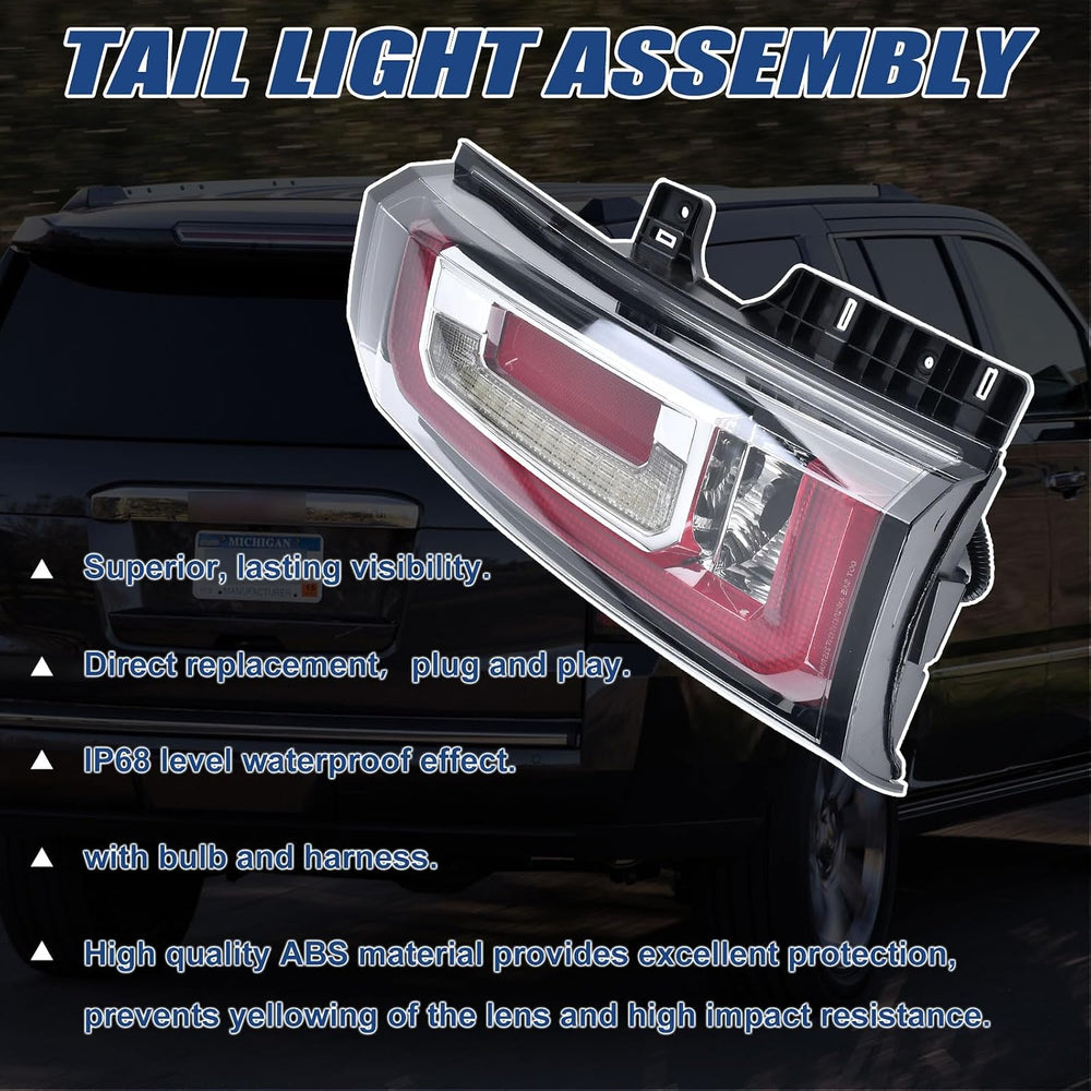 Tail Lights Assembly Compatible With GMC Yukon/Yukon XL 2015 2016 2017 2018 2...