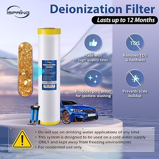 iSpring Spotless Car Wash System, Deionized Water System